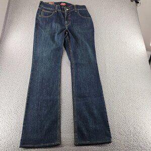 Bulwark FR Jeans Women 10 (33x33) Blue High Rise Straight Flame Resistant Curvy